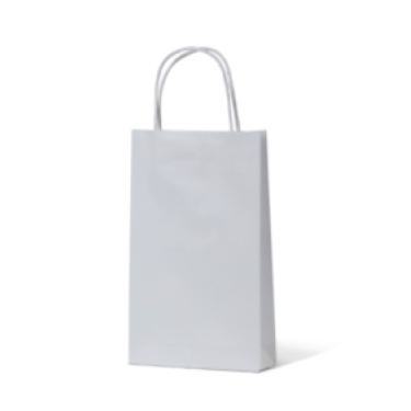 White Kraft Paper Carry Bags Junior